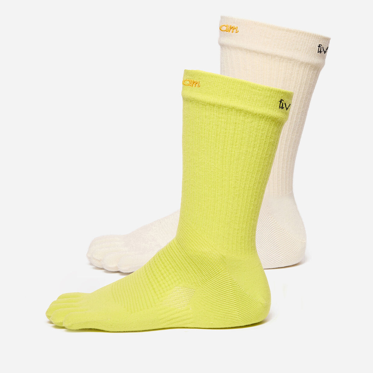 Crew 2 Pack S26CS6P — Ivory / Lime · Socken — Belegsignale